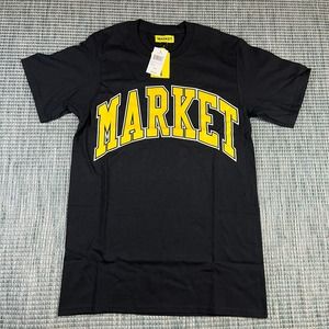 Market studio Arc Spellout Yellow Black Men’s Sz S New